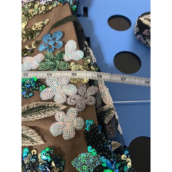 Elegant Strapless Floral Dress - Picture 12 of 15